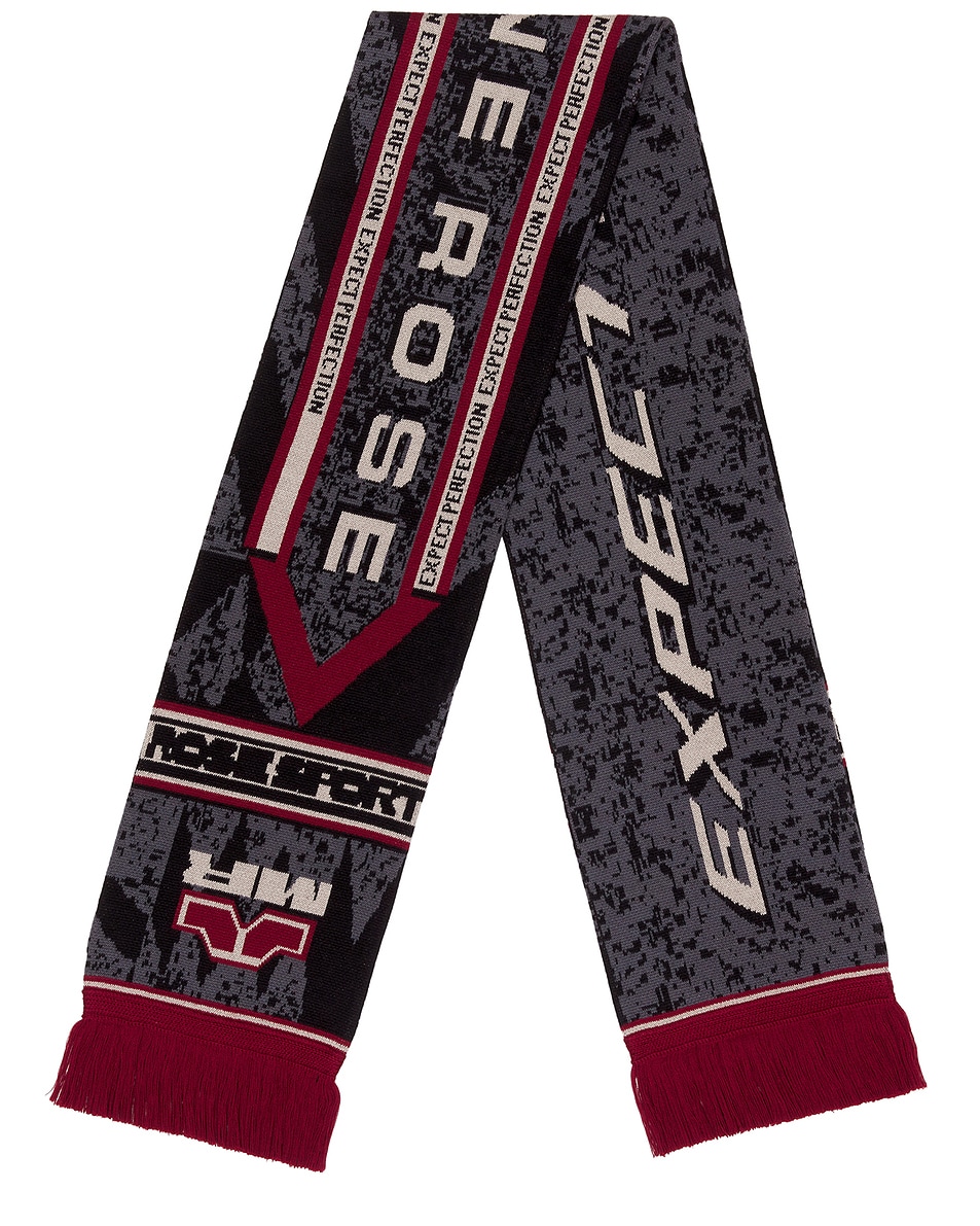 Image 1 of Martine Rose Reversible Scarf in Grey & Red