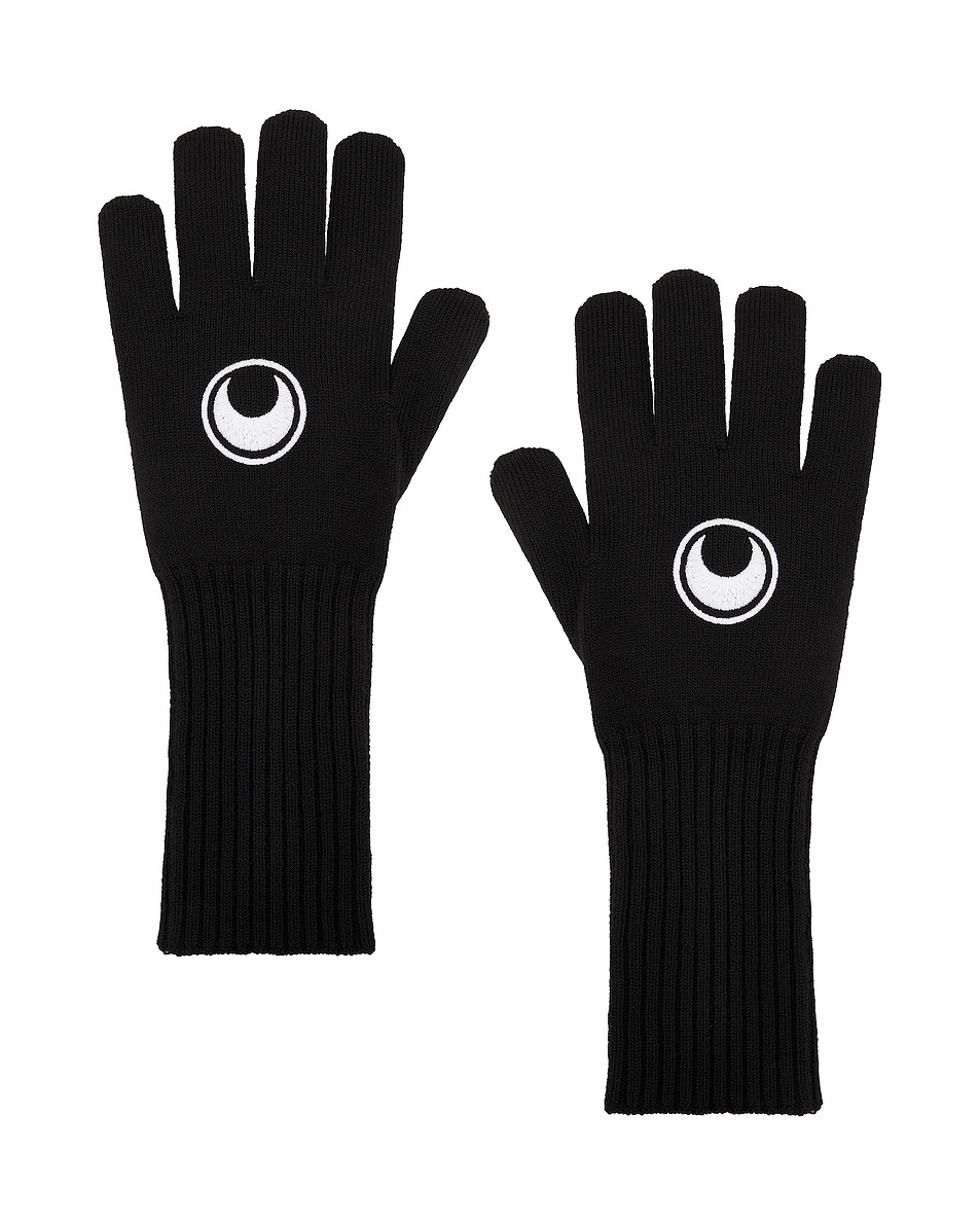 Image 1 of Marine Serre Long Gloves in Black