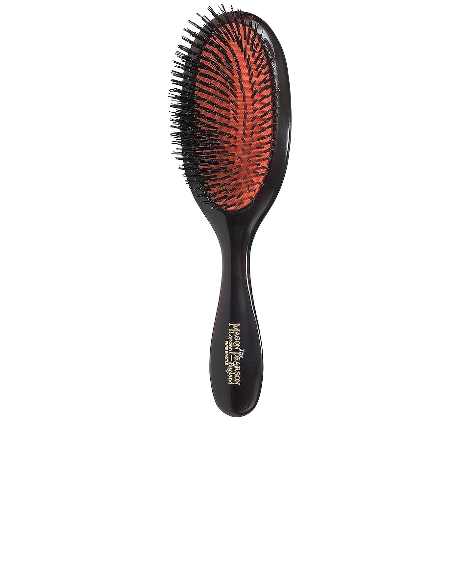 Image 1 of Mason Pearson Handy Mixture Bristle & Nylon Hair Brush in Dark Ruby