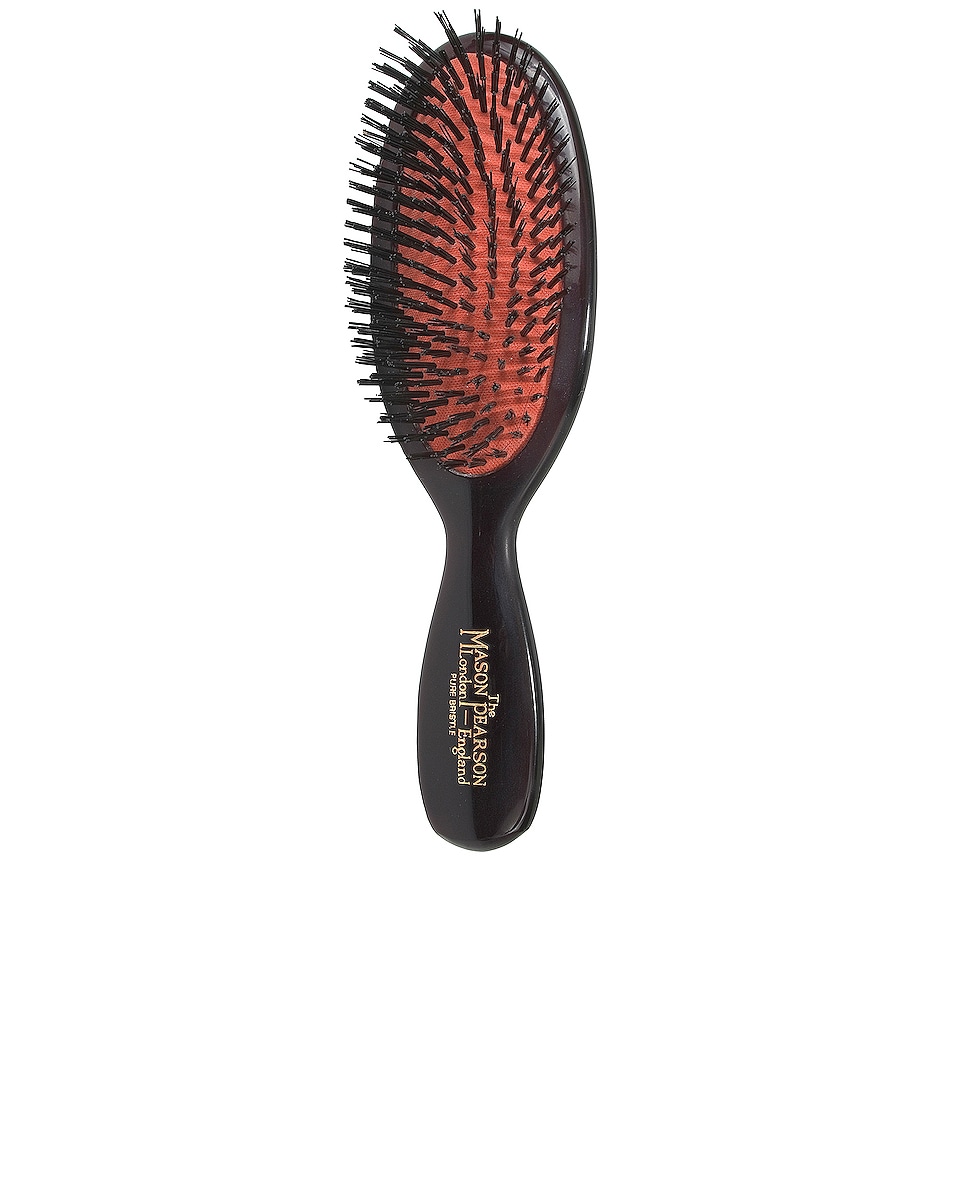 Image 1 of Mason Pearson Pocket Bristle Hair Brush in Dark Ruby