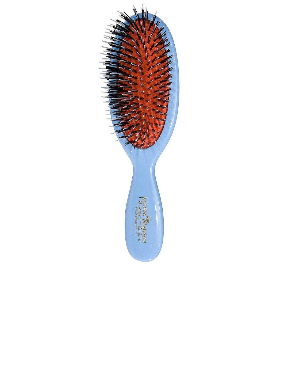 Image 1 of Mason Pearson Pocket Mixture Bristle & Nylon Hair Brush in Blue