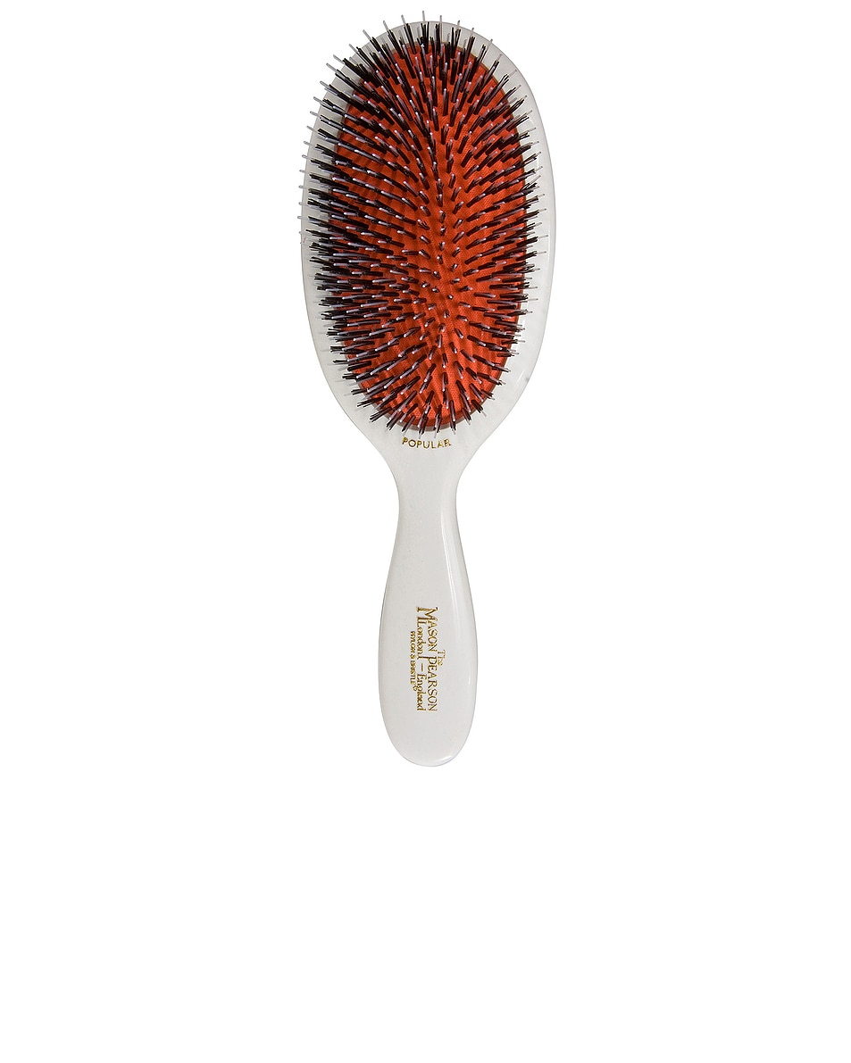 Image 1 of Mason Pearson Popular Mixture Mix Hair Brush in White