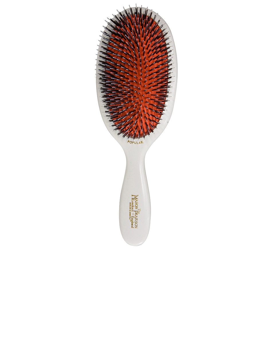 Image 1 of Mason Pearson Popular Mixture Mix Hair Brush in White