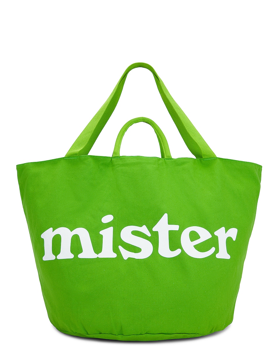 Image 1 of Mister Green Round Grow Pot Large Tote Bag in Green