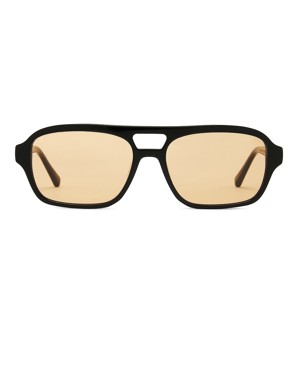 Image 1 of MESSYWEEKEND Burt Sunglasses in Black & Orange