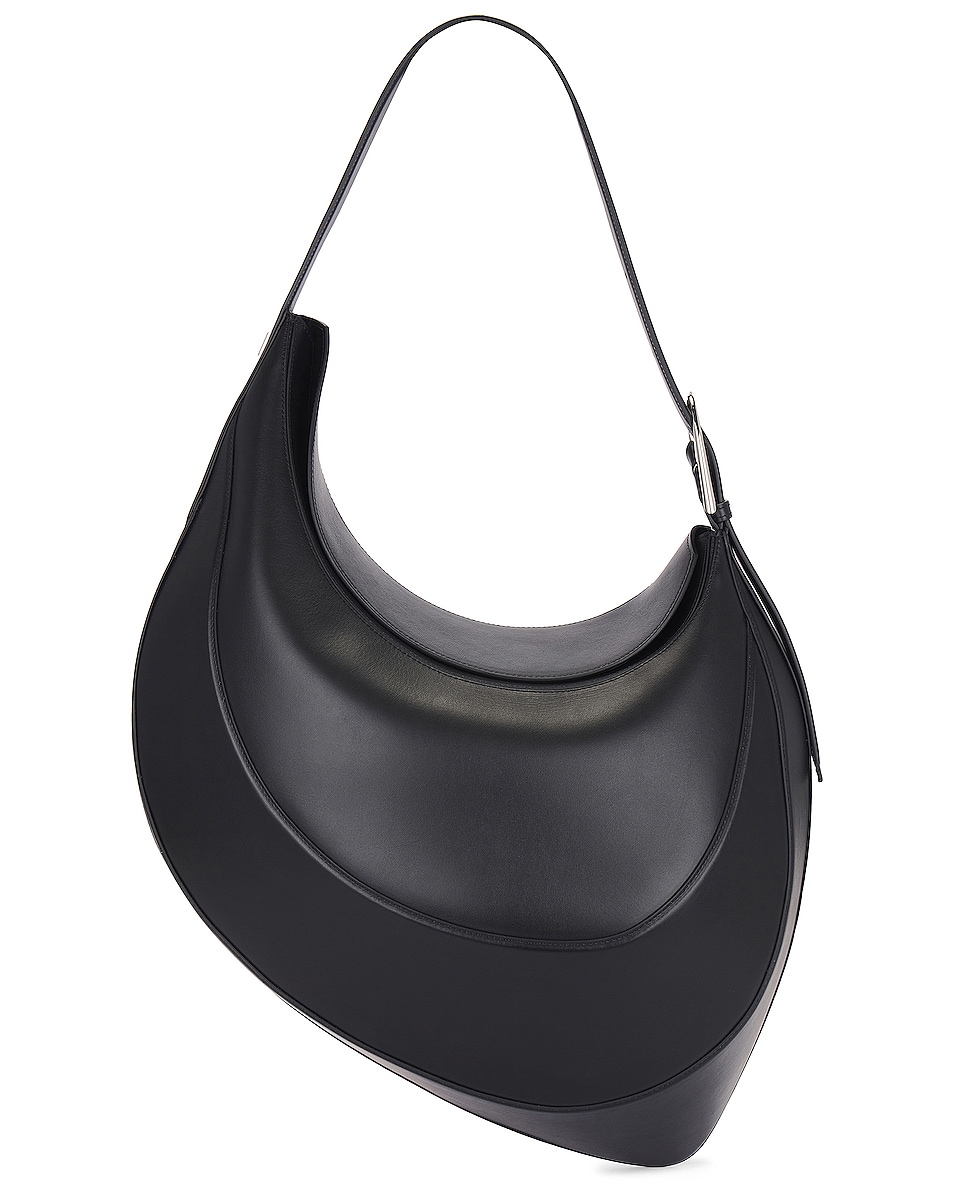 Image 1 of Mugler Spiral Shoulder Bag in Black