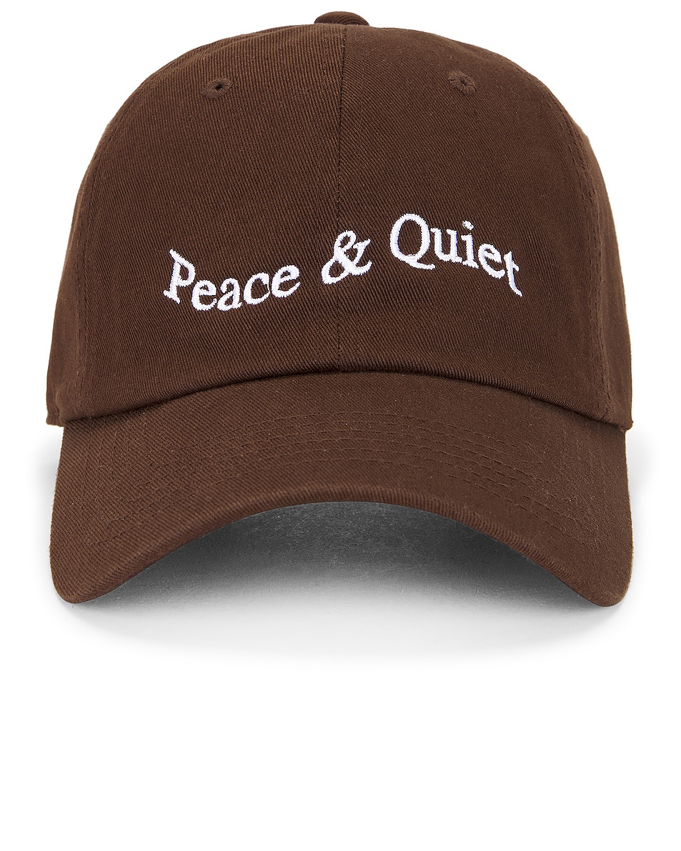 Image 1 of Museum of Peace and Quiet Wordmark Dad Hat in Clay