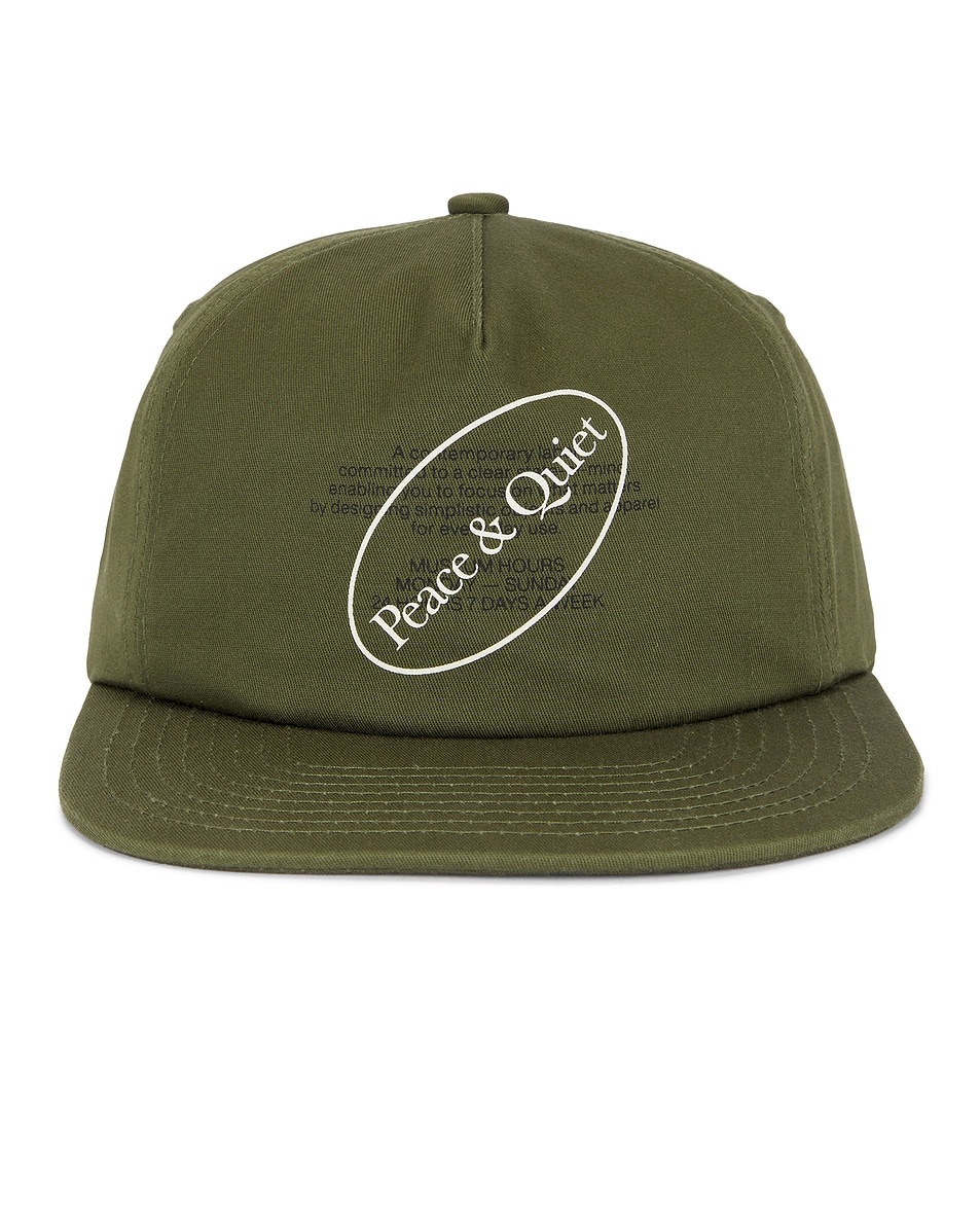 Image 1 of Museum of Peace and Quiet Museum Hours 5 Panel Hat in Olive