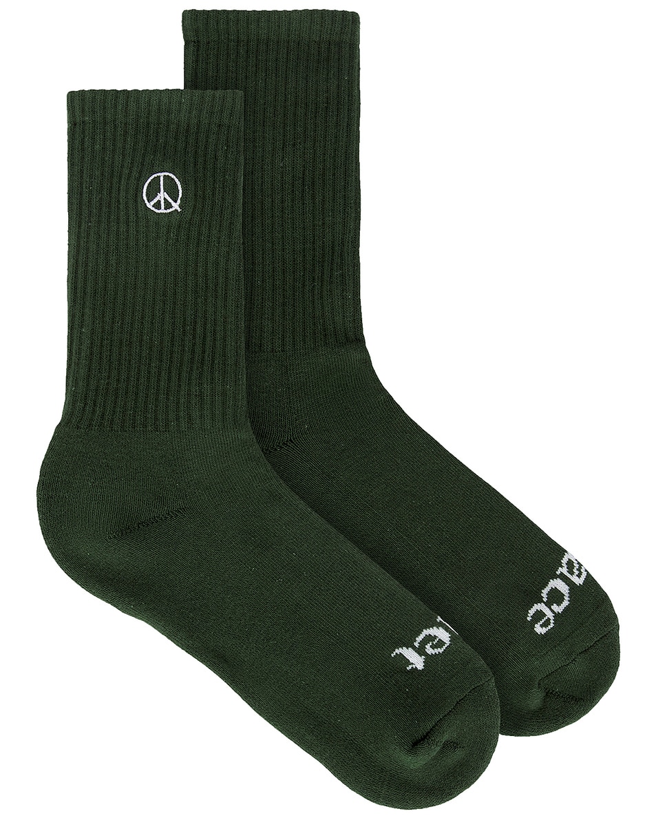 Image 1 of Museum of Peace and Quiet Icon Socks in Forest