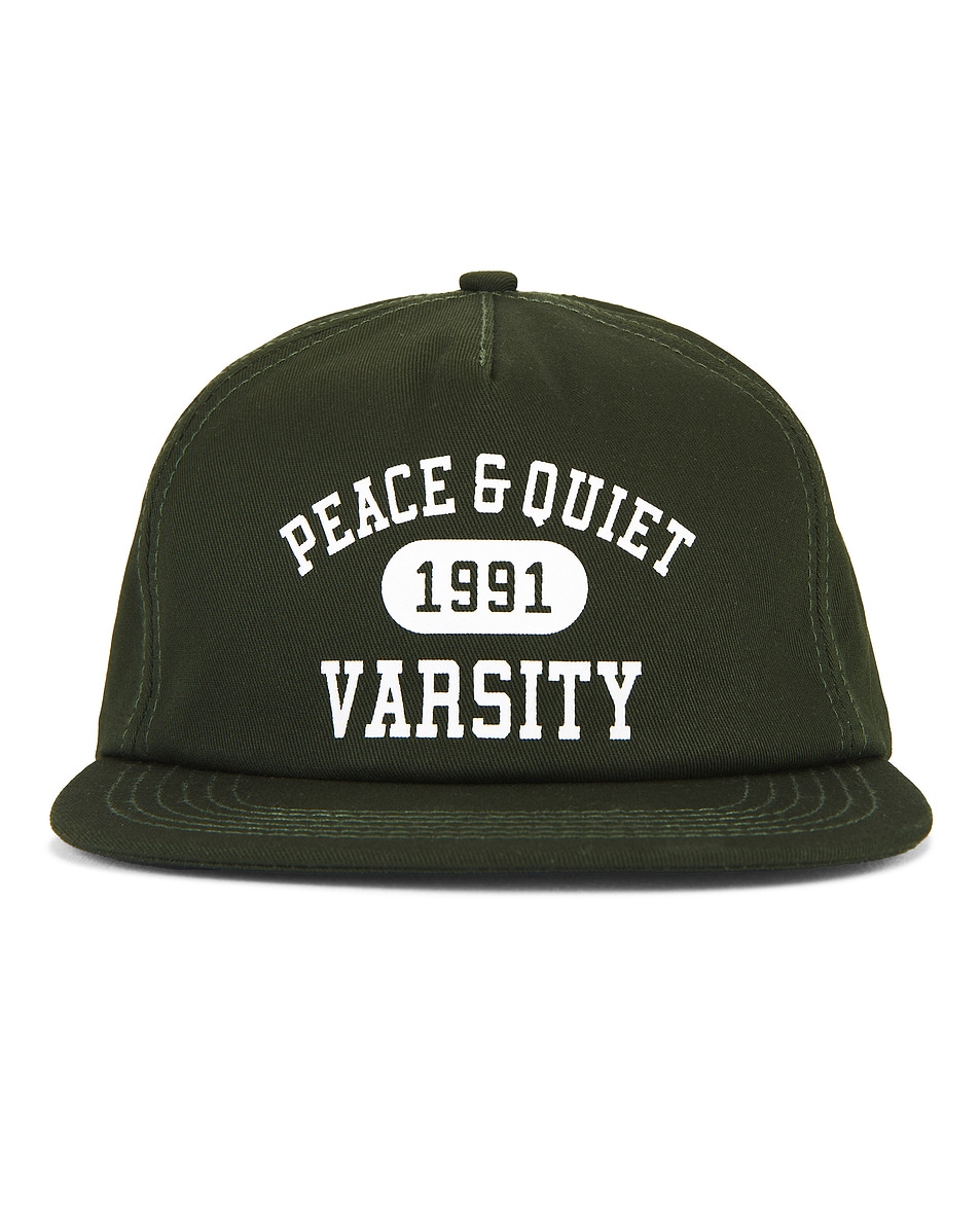 Image 1 of Museum of Peace and Quiet Varsity 5 Panel Hat in Forest