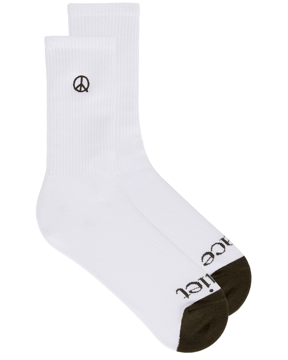 Image 1 of Museum of Peace and Quiet Icon Socks in Forest