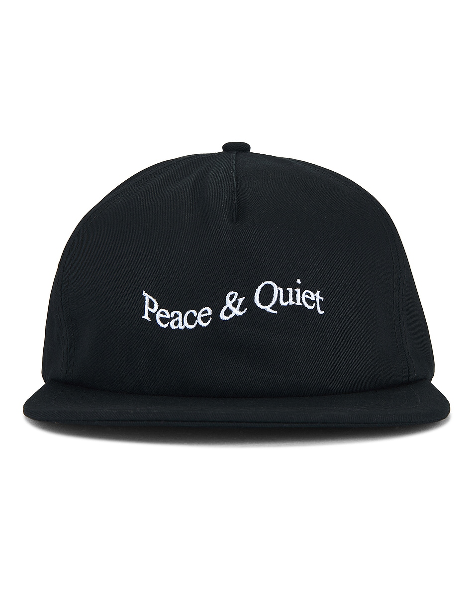 Image 1 of Museum of Peace and Quiet Wordmark Dad Hat in Black