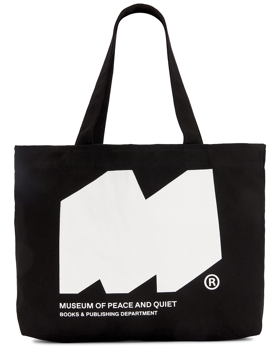 Image 1 of Museum of Peace and Quiet Museum Publishing Tote Bag in Black