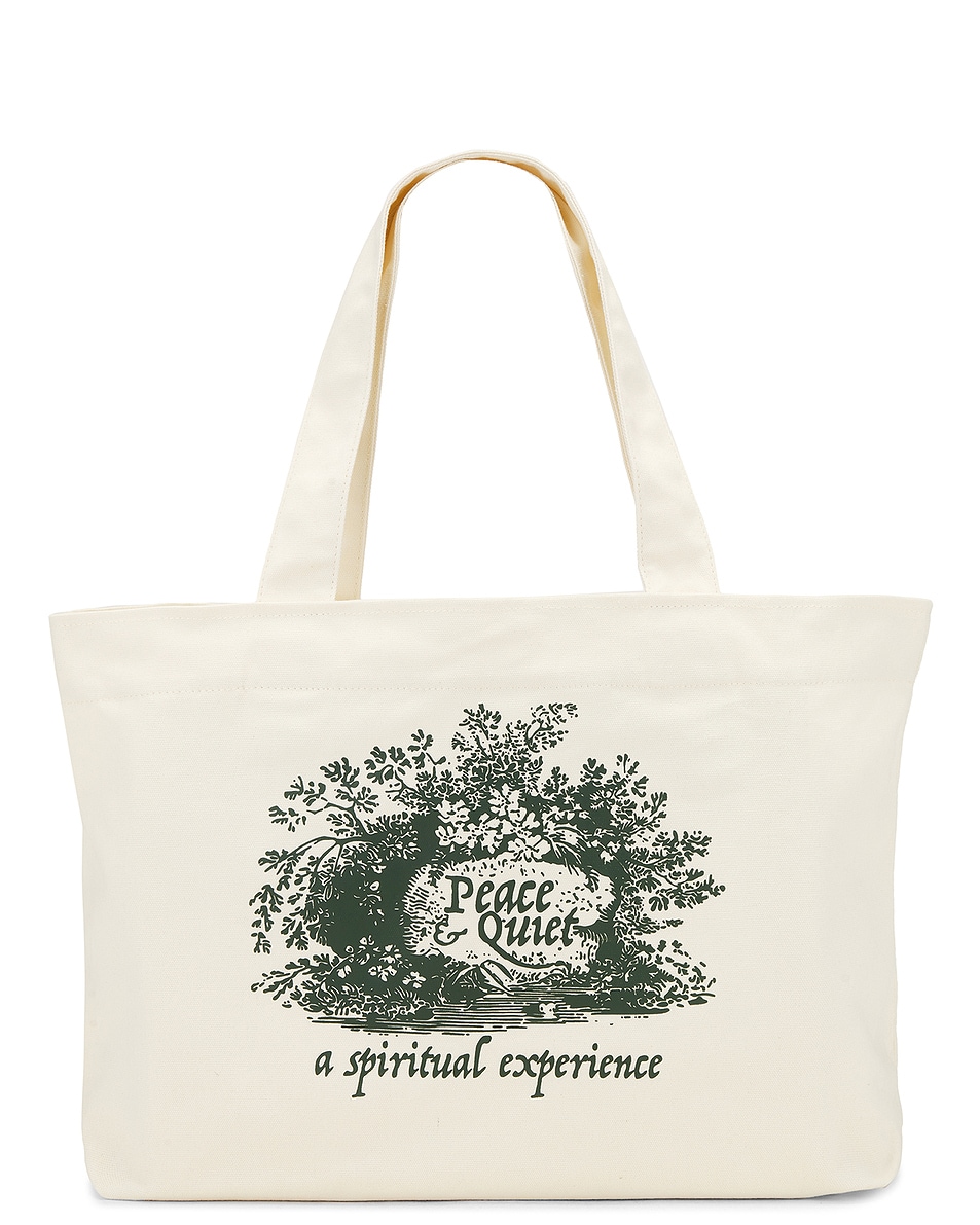 Image 1 of Museum of Peace and Quiet Spiritual Experience Tote Bag in Bone