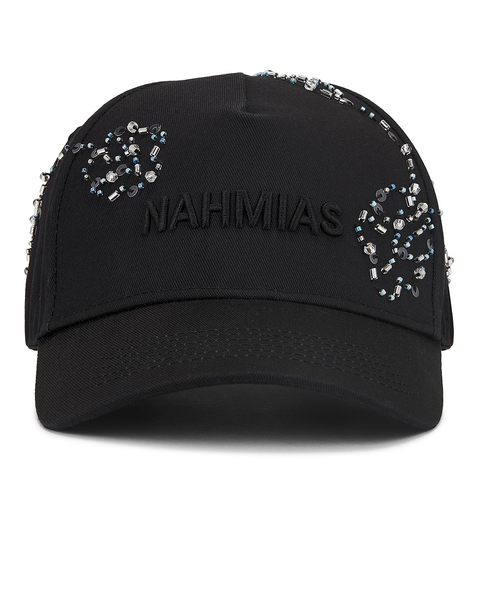 Image 1 of Nahmias Beaded Trucker Hat in Black