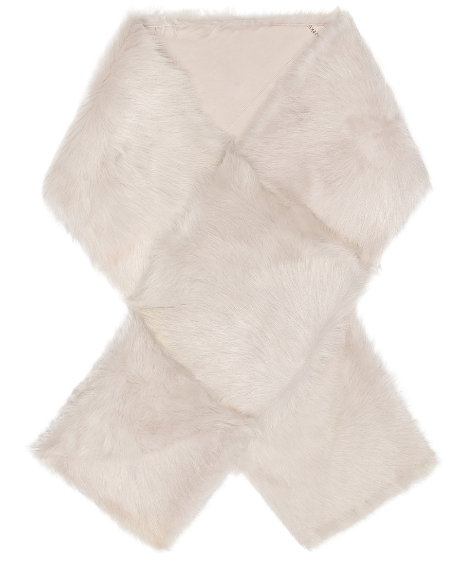 Image 1 of NOUR HAMMOUR Winter Scarf in Cloud