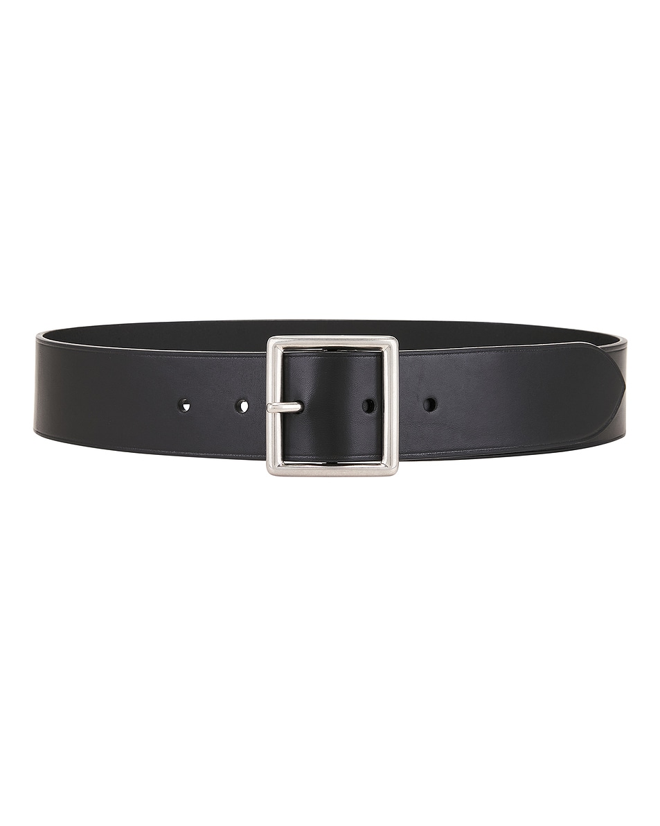 Image 1 of NILI LOTAN Marcela Belt in Black & Antique Silver