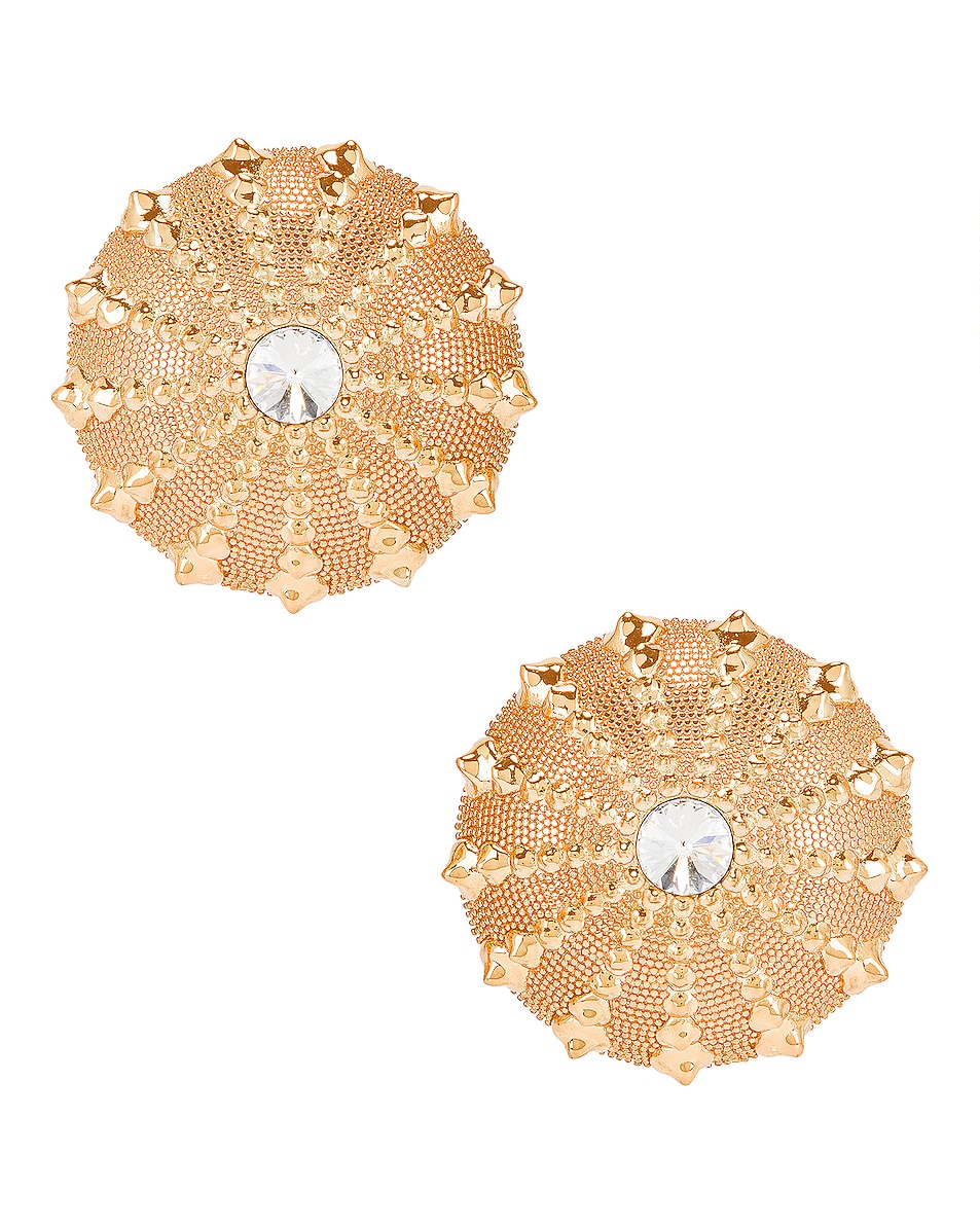 Image 1 of Ninon Patmos Sea Urchin Earrings in Gold