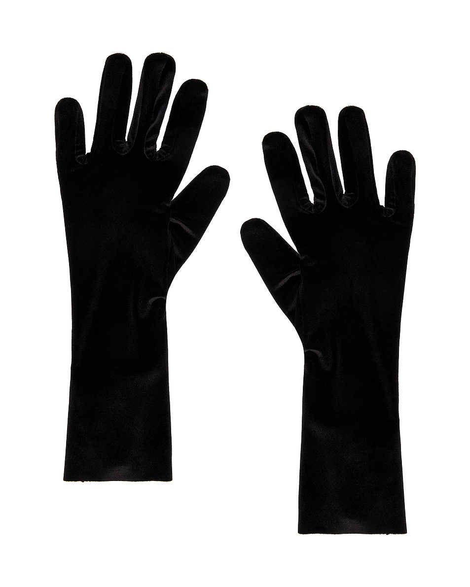 Image 1 of Norma Kamali Short Gloves in Black