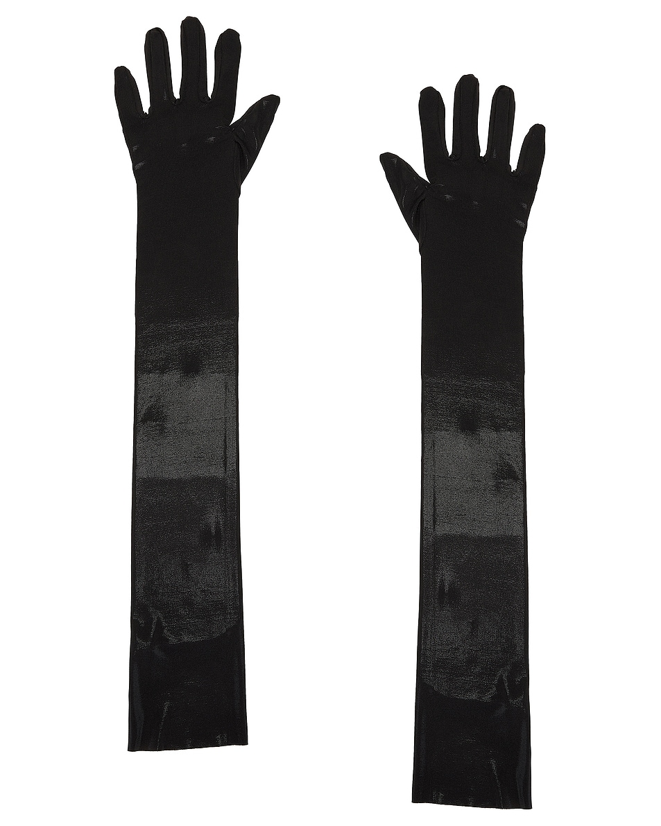 Image 1 of Norma Kamali Long Gloves in Black