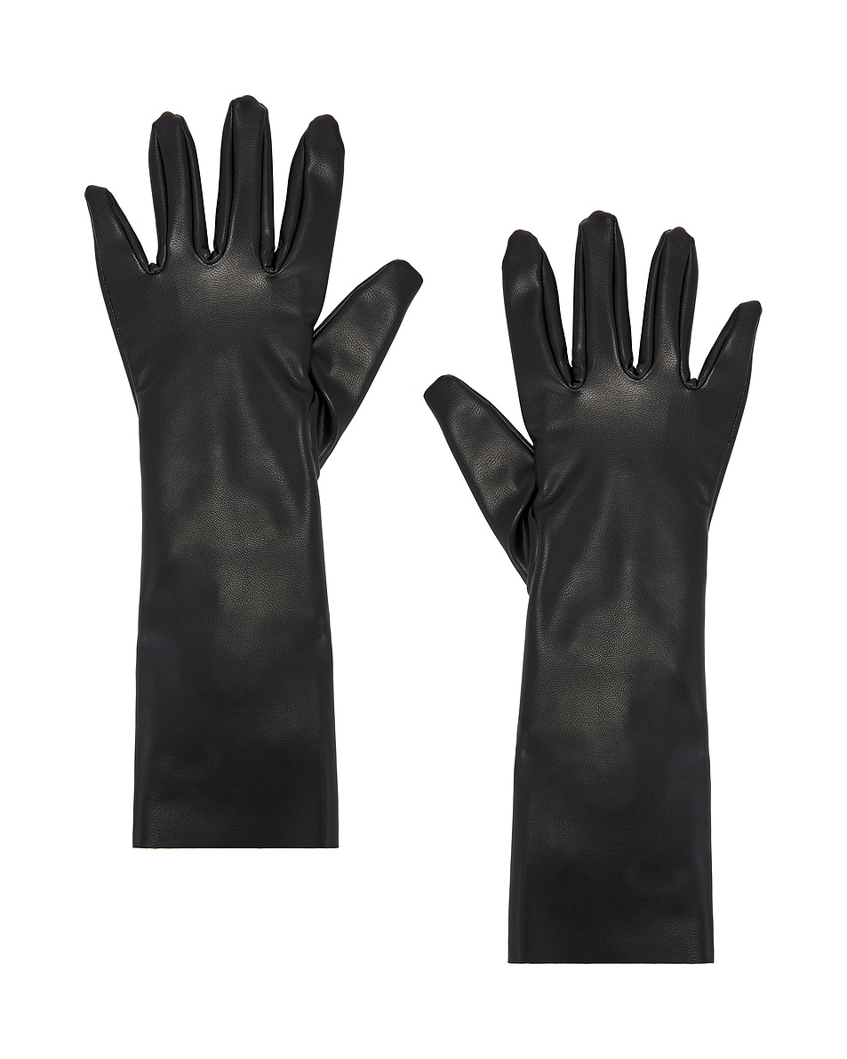 Image 1 of Norma Kamali Short Gloves in Black