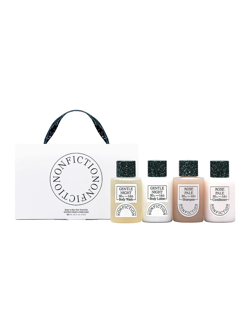 Image 1 of NONFICTION Body & Hair Mini Travel Set in Gentle Night & Rose Pale