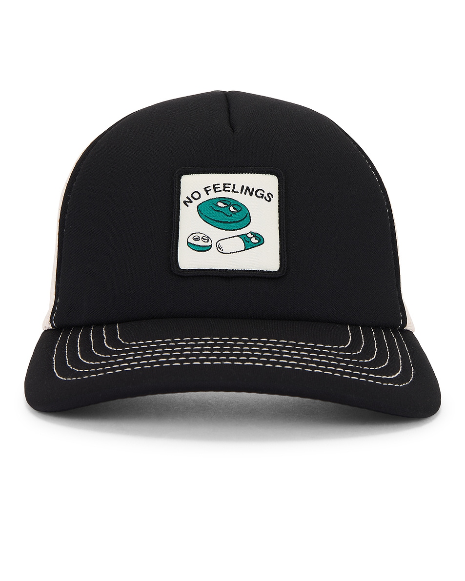 Image 1 of No Problemo No Feelings Trucker Cap in Black