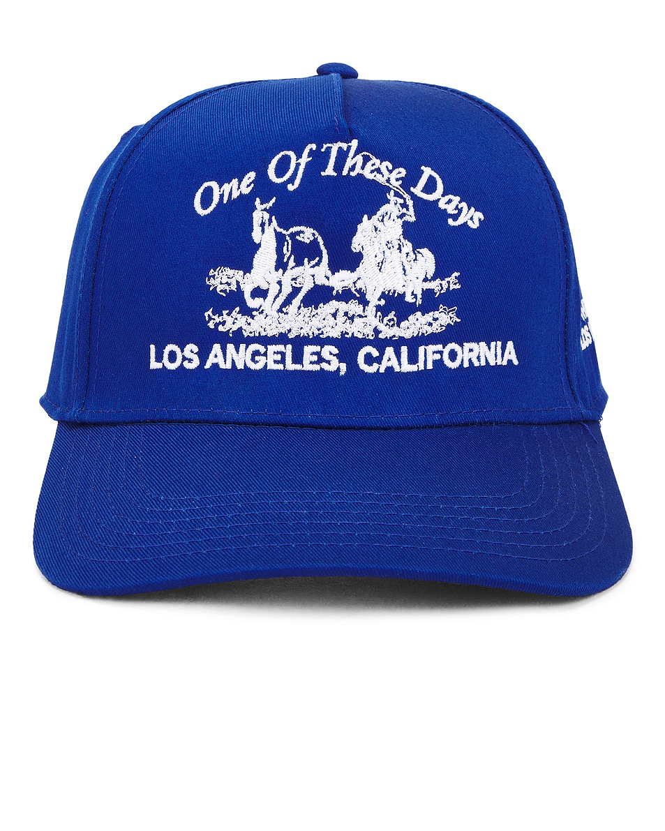 Image 1 of ONE OF THESE DAYS x FWRD Just For A Moment Baseball Cap in Blue