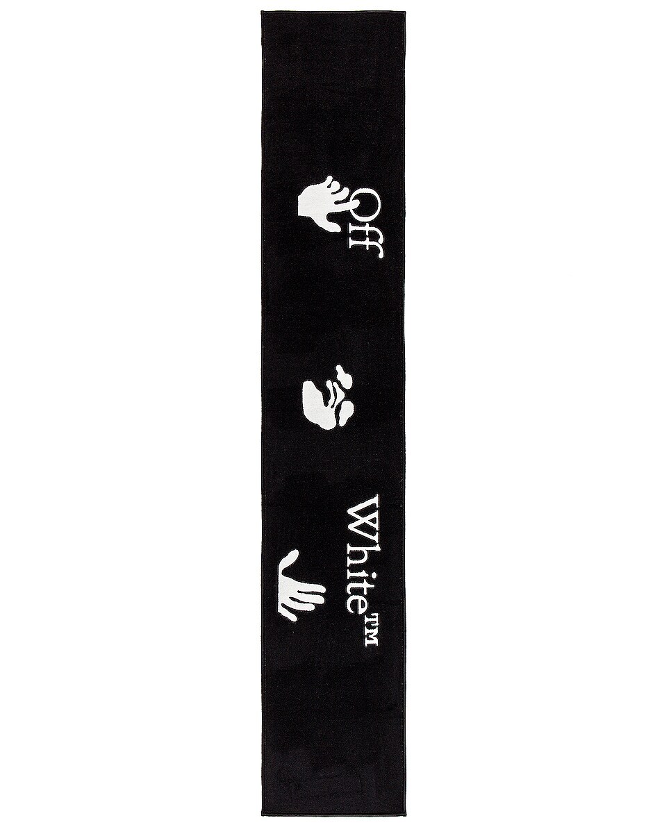 Image 1 of OFF-WHITE OW Logo Scarf in Black