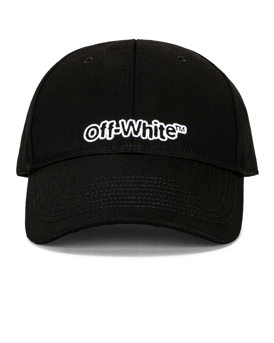 Image 1 of OFF-WHITE FF Blur Baseball Cap in Black & White