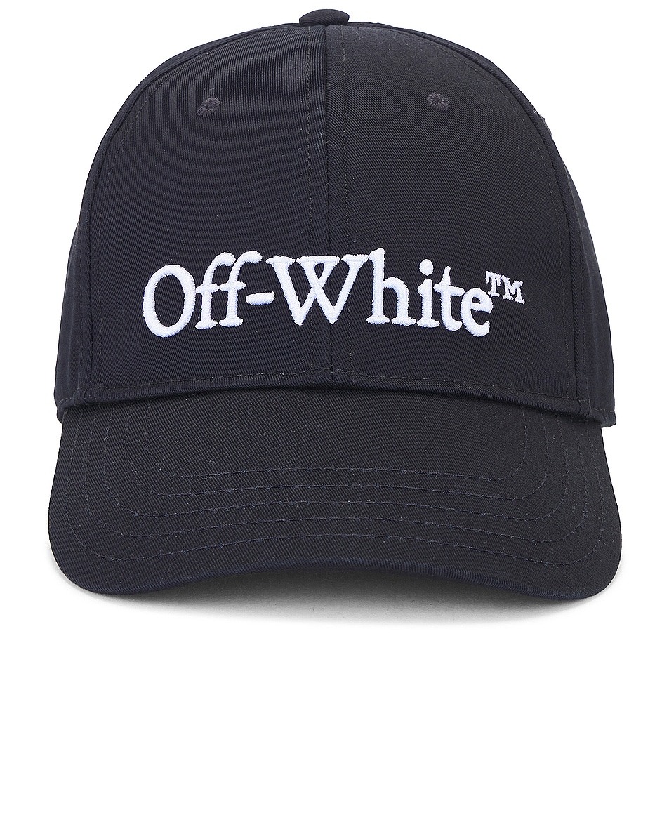Image 1 of OFF-WHITE Drill Logo Baseball Cap in Black & White