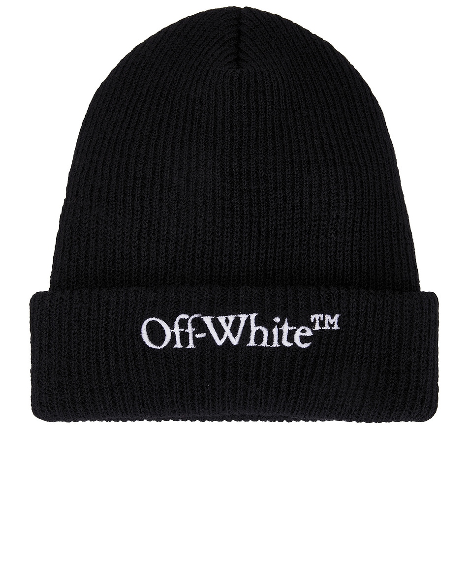 Image 1 of OFF-WHITE Wool Knit Beanie in Black