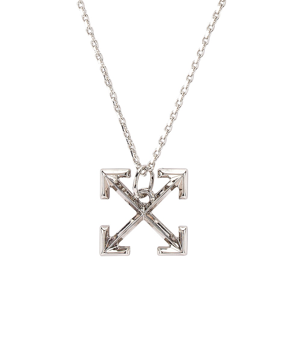 Image 1 of OFF-WHITE Small Arrows Necklace in Silver