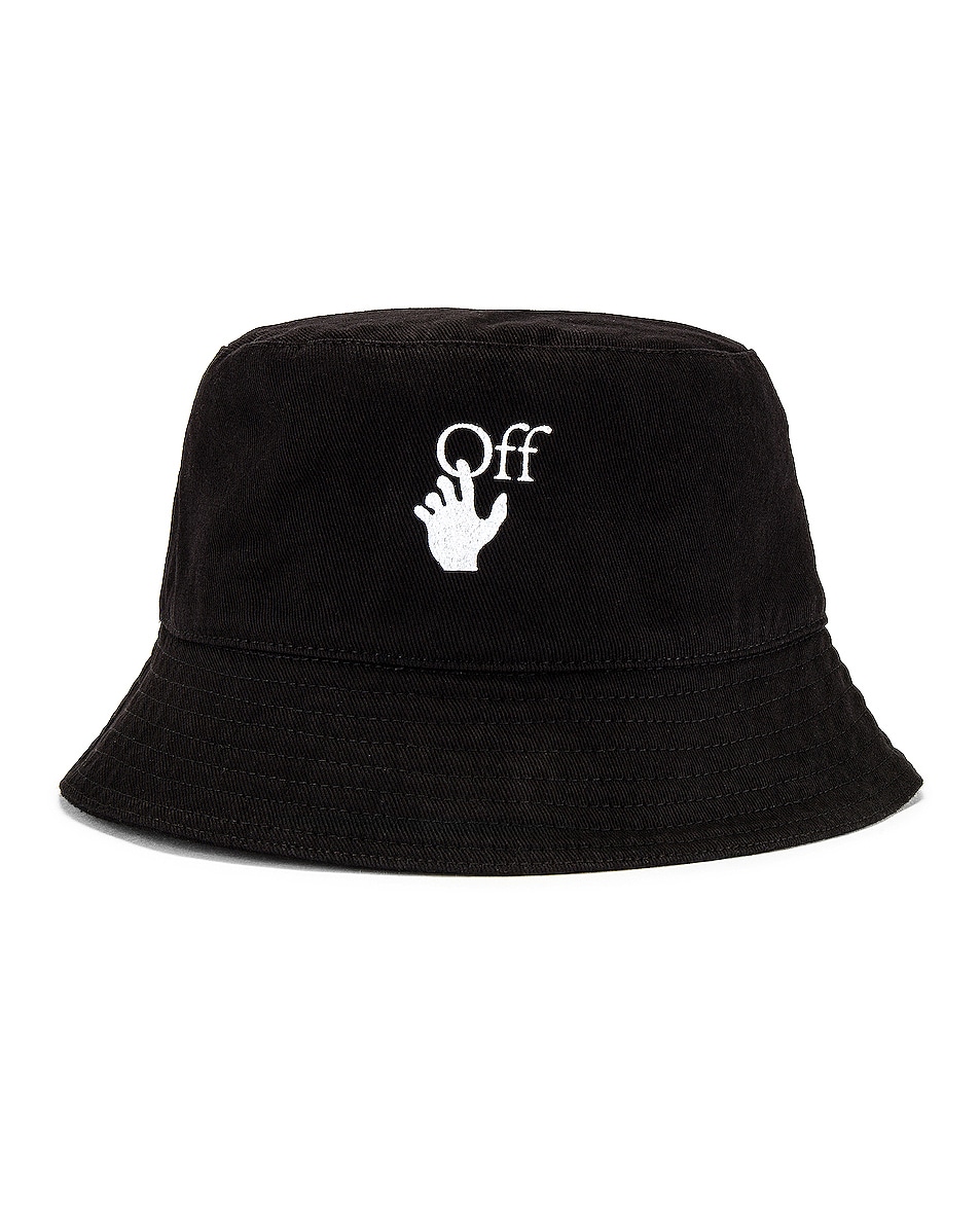 Image 1 of OFF-WHITE Hand Off Bucket Hat in Black