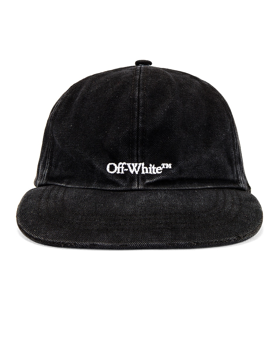 Image 1 of OFF-WHITE Bookish Baseball Cap in Black