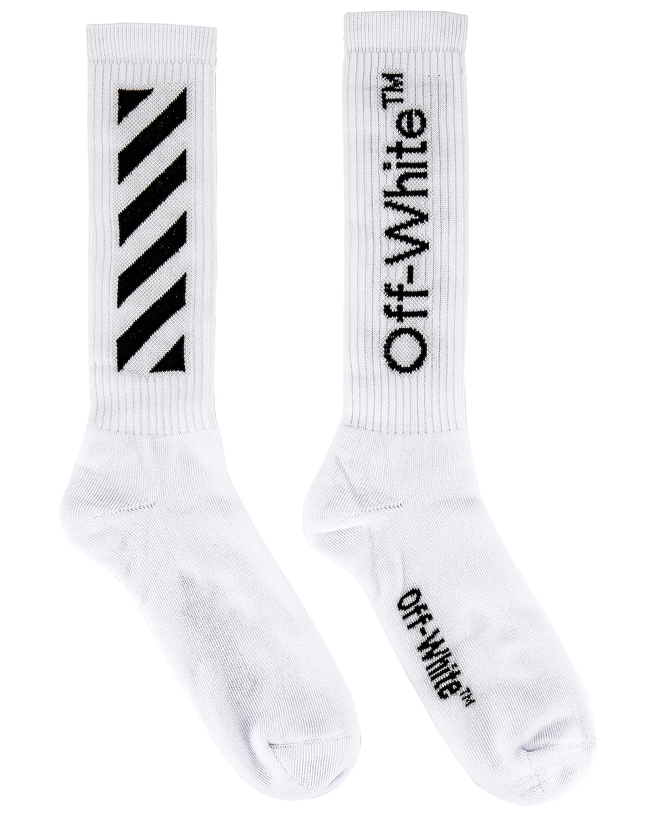 Image 1 of OFF-WHITE Arrows Sock in White