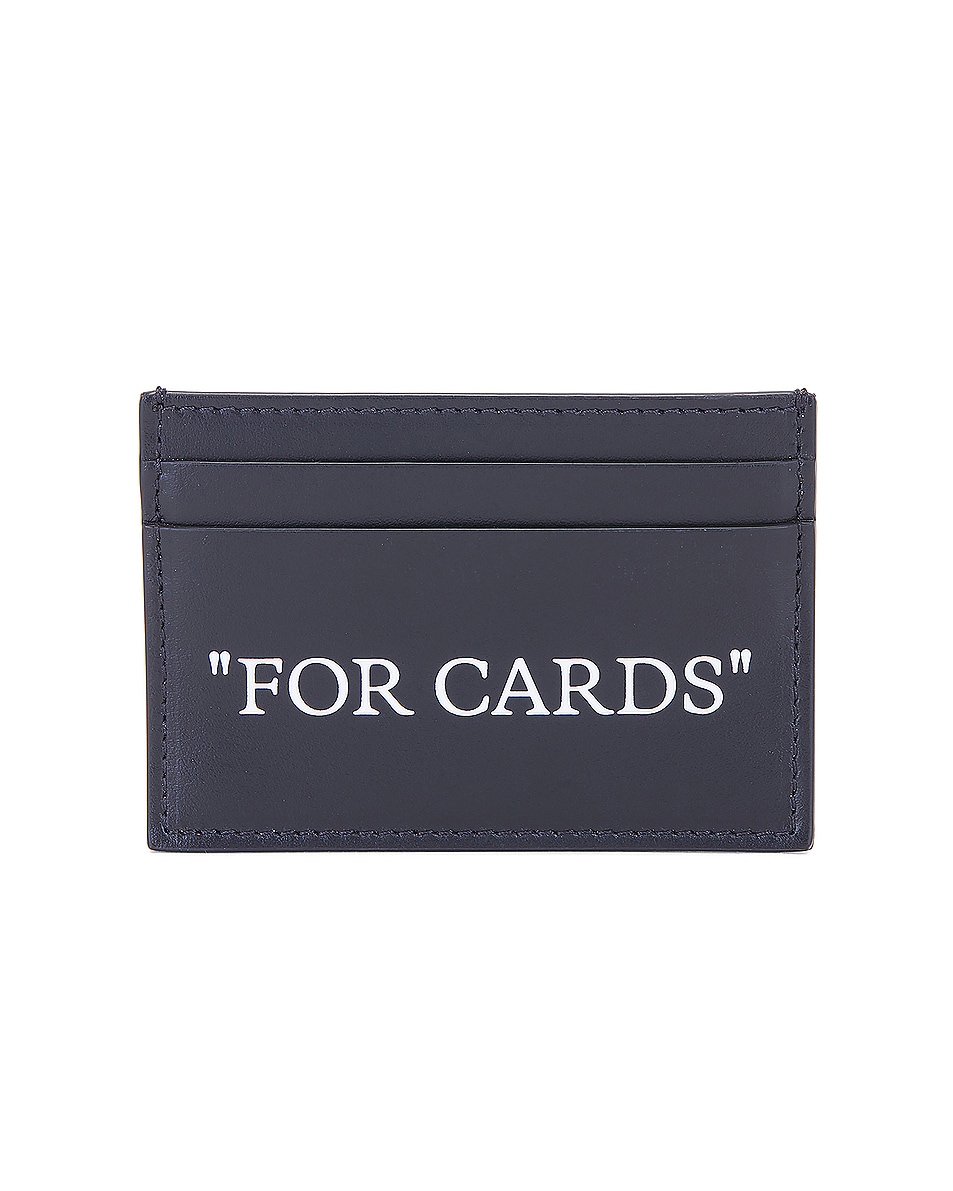 Image 1 of OFF-WHITE Quote Bookish Card Case in Black & White