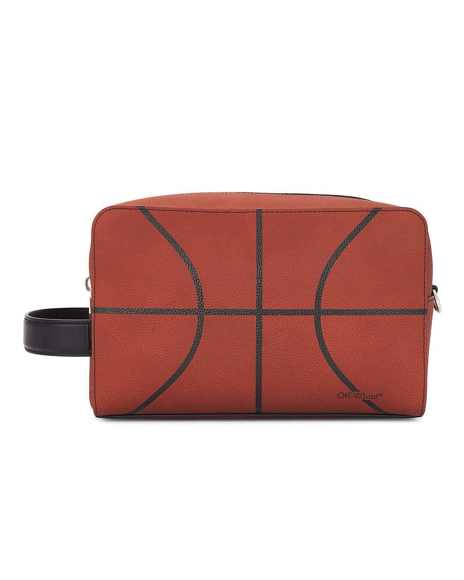 Image 1 of OFF-WHITE Basket Toiletry Pouch in Orange