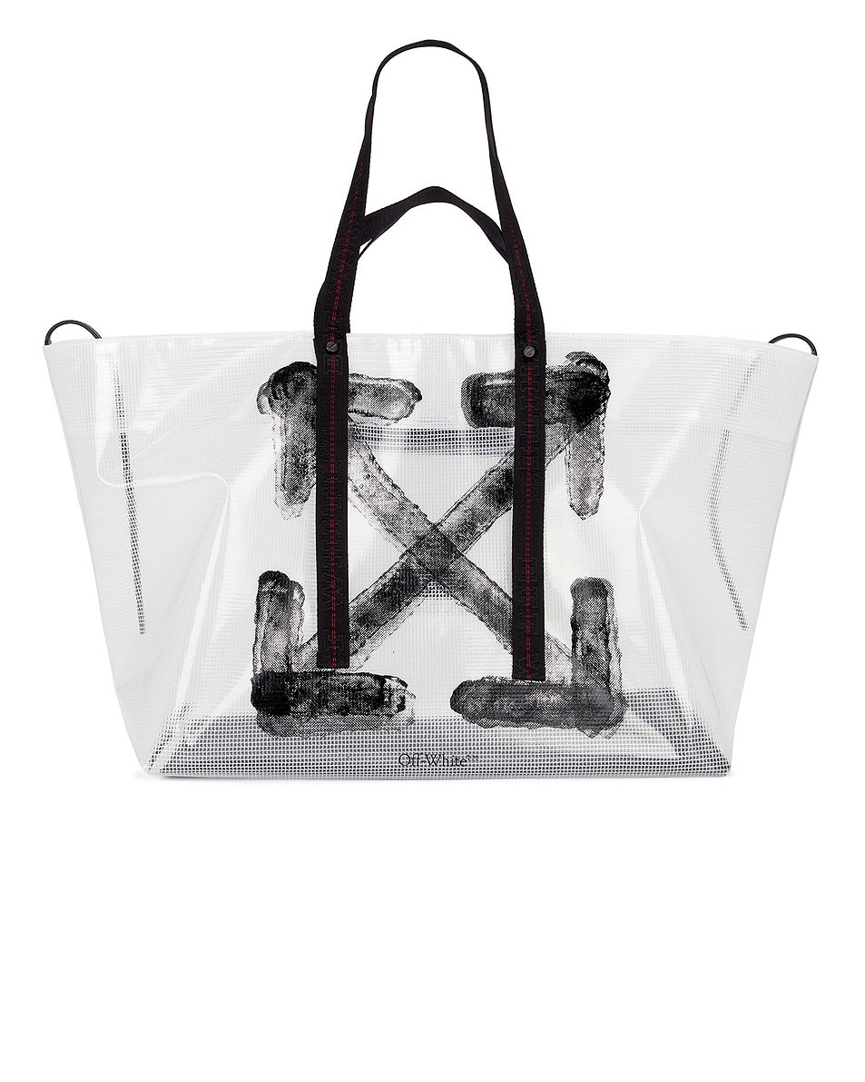 Image 1 of OFF-WHITE Heritage Day Off Tote in Transparent