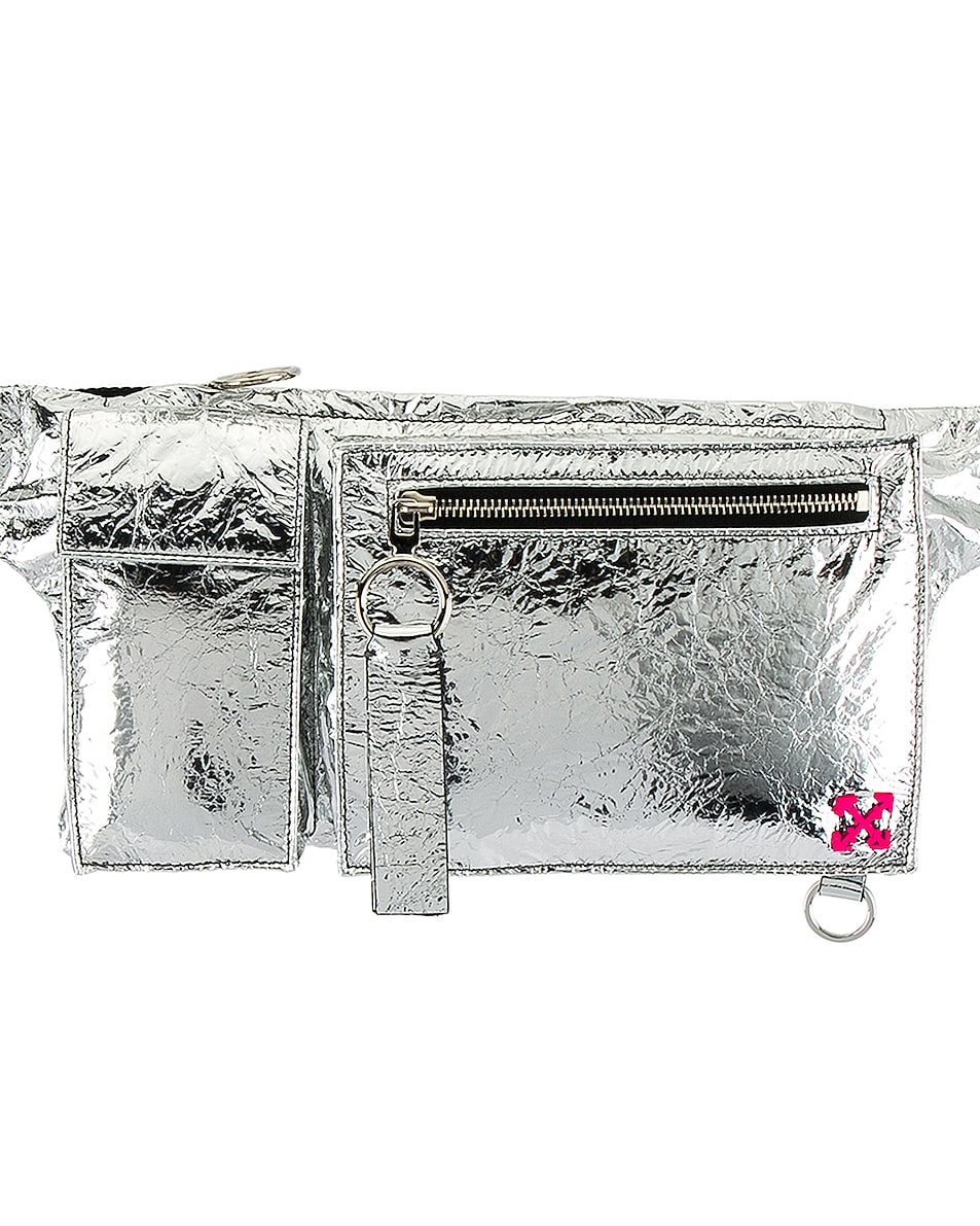 Image 1 of OFF-WHITE Pockets Fanny Pack in Silver