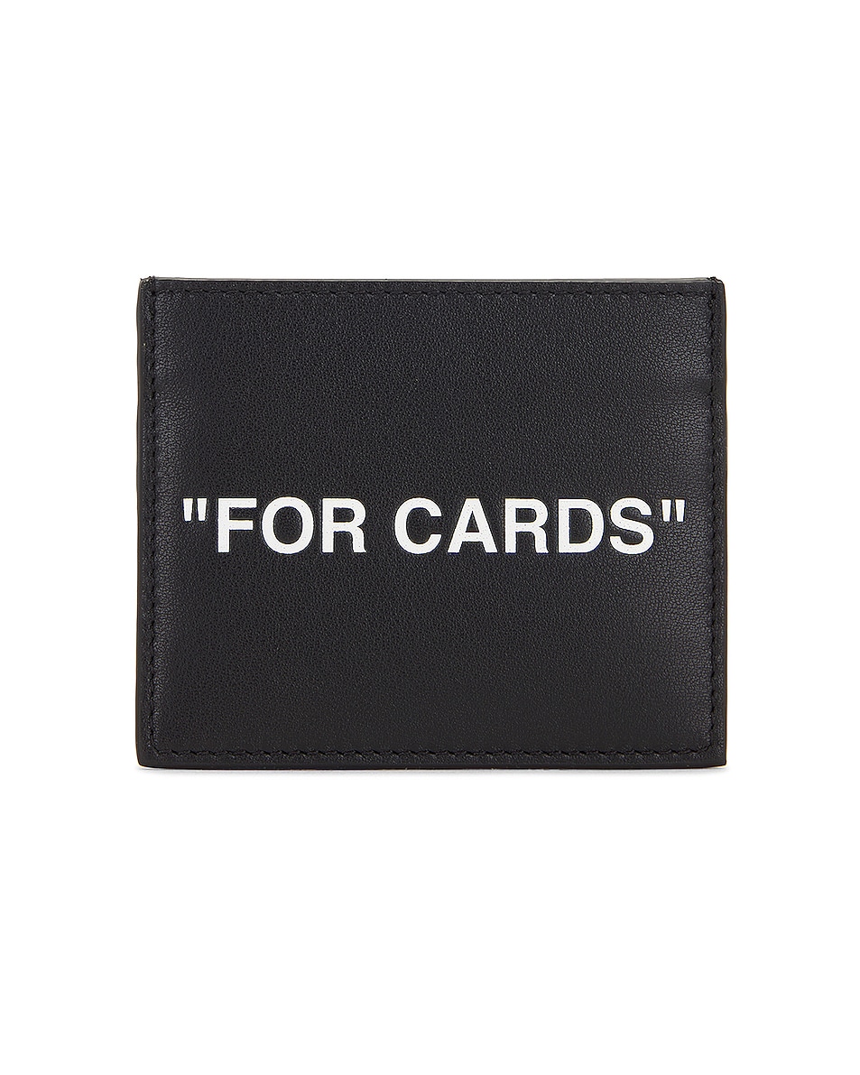 Image 1 of OFF-WHITE Quote Card Case in Black & White