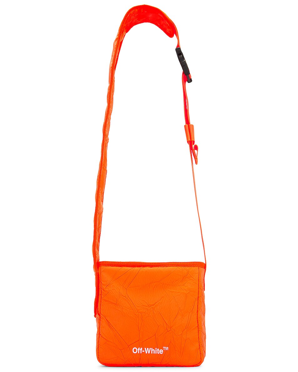 Image 1 of OFF-WHITE Off Core Crinkle Crossbody Bag in Orange Fluo White