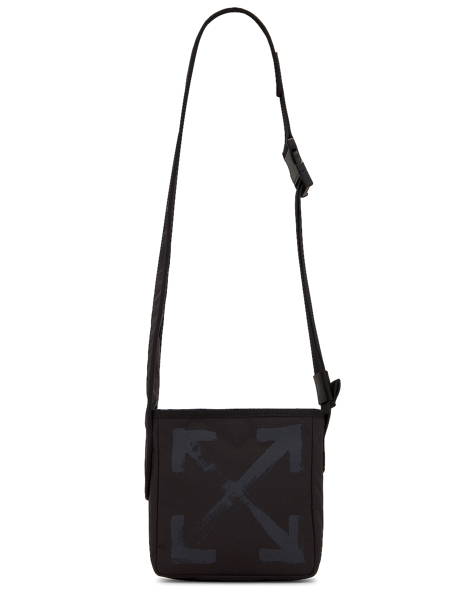 Image 1 of OFF-WHITE Off Core Crossbody Bag in Black & Dark Grey