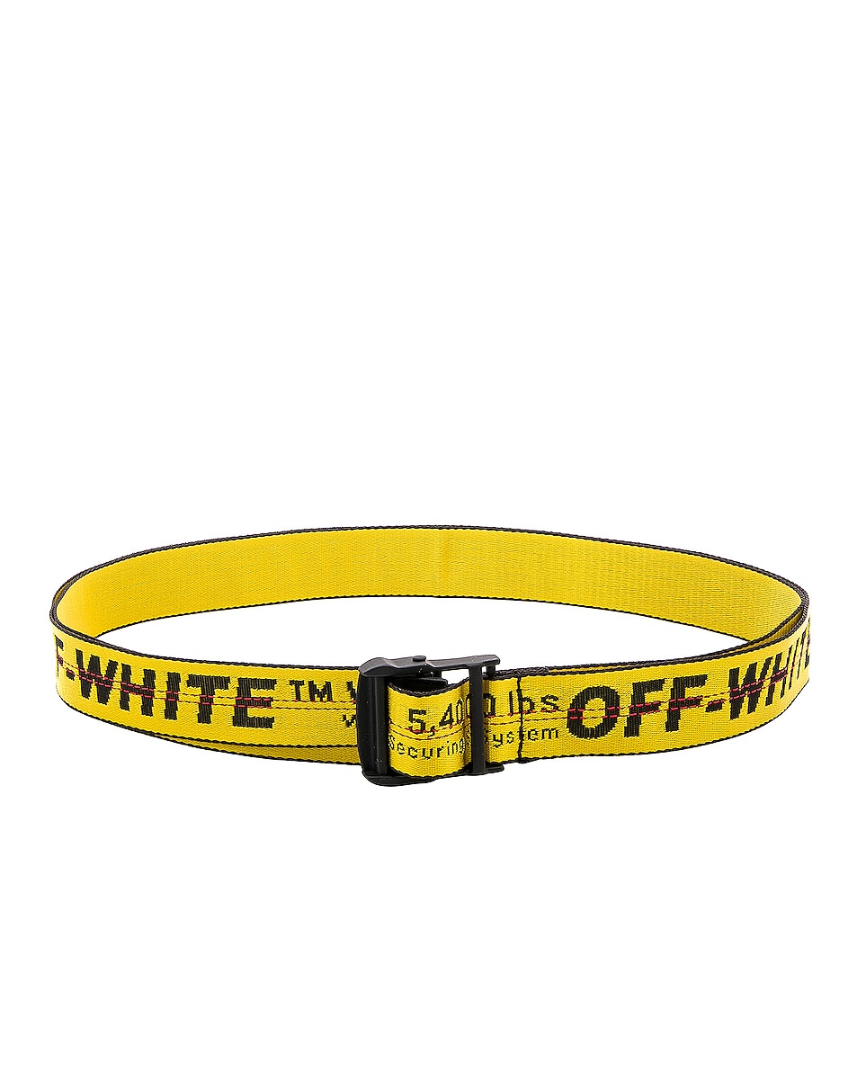 OFF-WHITE Classic Industrial Belt in Yellow & Black | FWRD