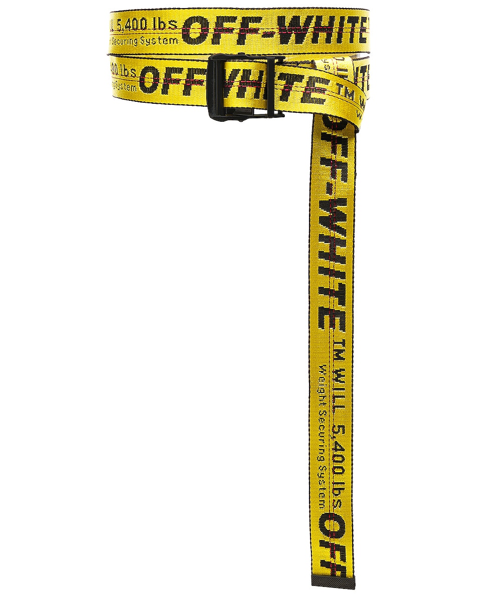 OFF-WHITE Classic Industrial Belt in Yellow & Black | FWRD
