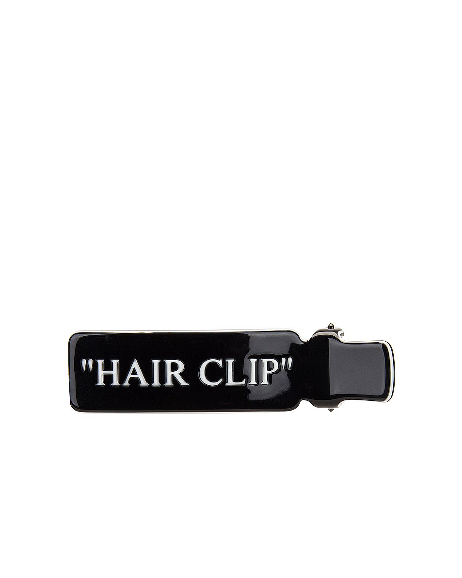 Image 1 of OFF-WHITE Hair Clip in Black