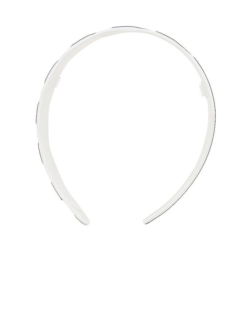 Image 1 of OFF-WHITE Diag Headband in White & Black