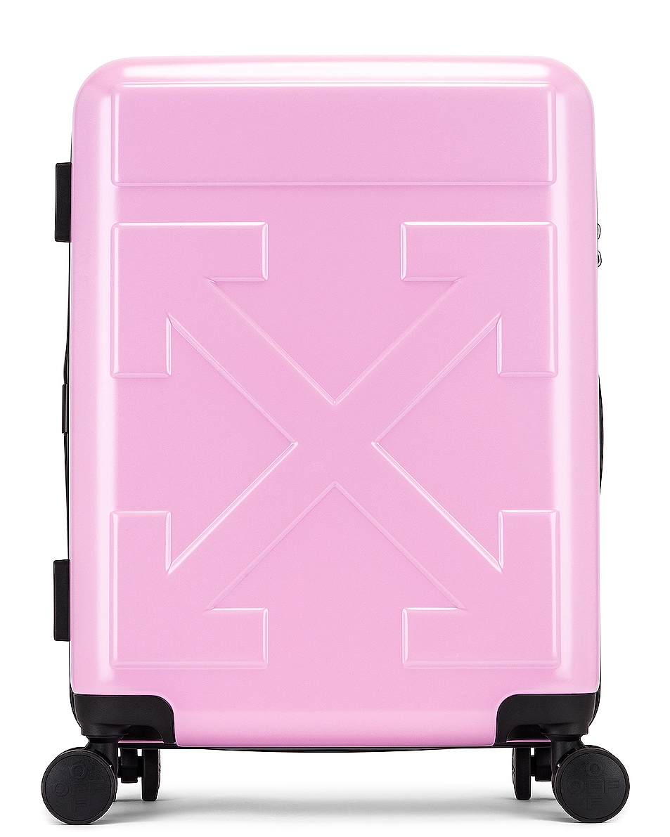 Image 1 of OFF-WHITE Arrow Trolley Suitcase in Pink