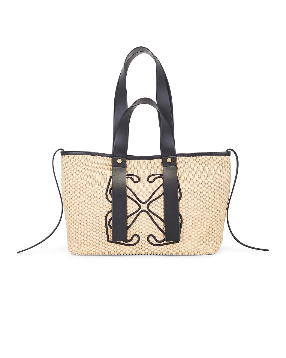 Image 1 of OFF-WHITE Day Off Small Raffia Bag in Beige