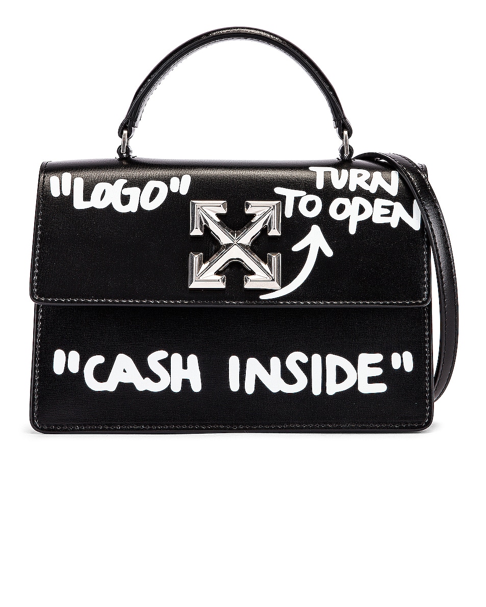 Image 1 of OFF-WHITE Jitney 1.4 Cash Inside Bag in Black & White
